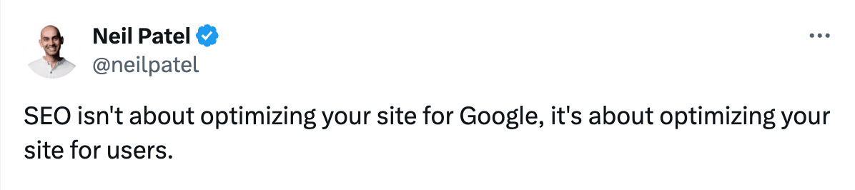 Neil Patel SEO quote on the importance of search engine optimization for driving organic traffic, featured on the SEO Learning Program payment page.